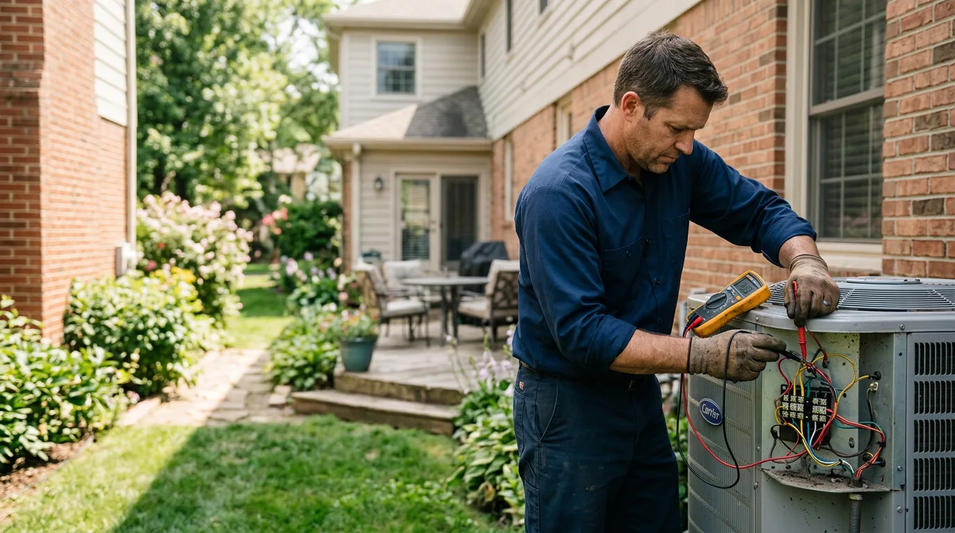 HVAC technician working near Hopkinton, MA